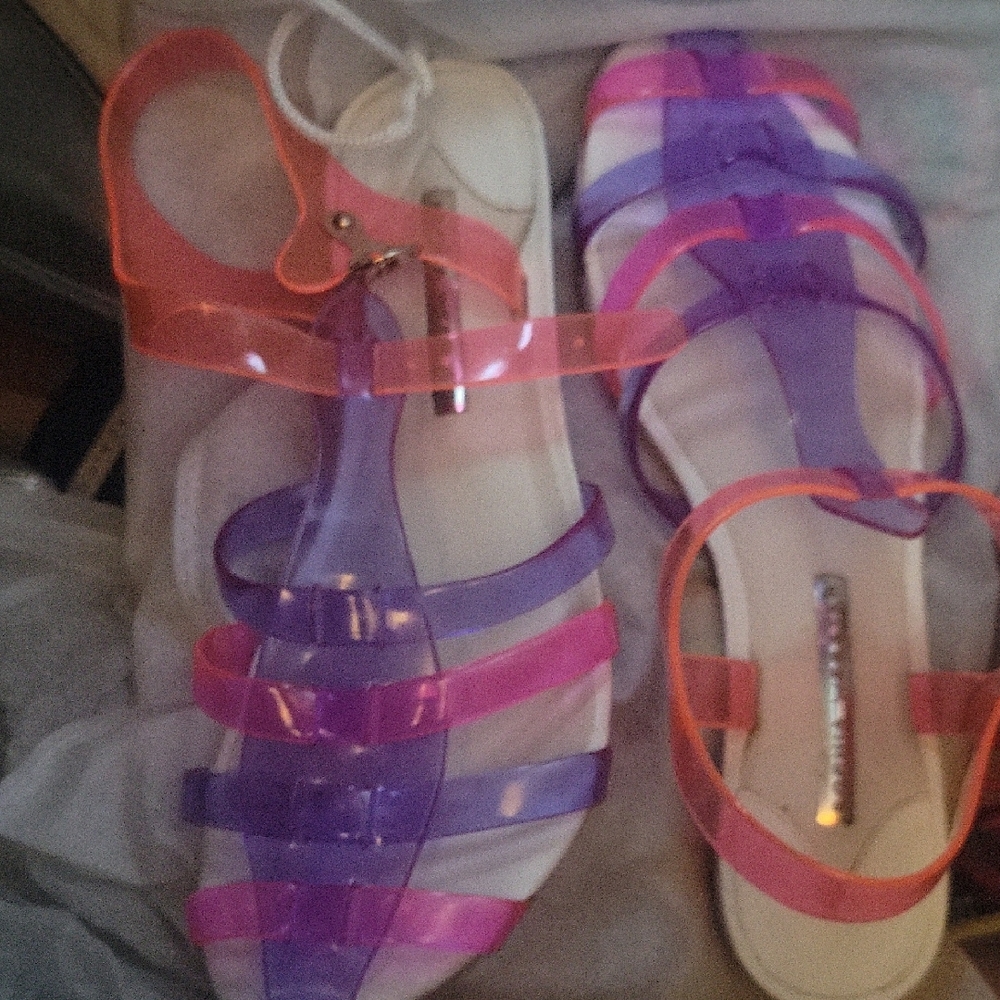 Sophia Webster Purple and Pink Sandals